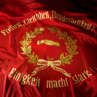 Sie ist der stolz der SPD: die Fahne von 1863